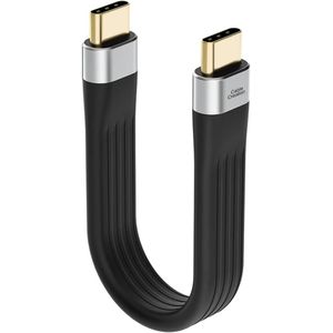 LASA LASA USB-C to USB-C Fast Charging Cable 12.7cm – Compact Short Braided Charging Cord for Phone, Tablet & Laptop Daily Use