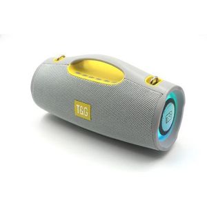 T&G &G-437 Blue Tooth Waterproof Portable Speakers With LED Light BT Stereo Bass Woofer (GREY)