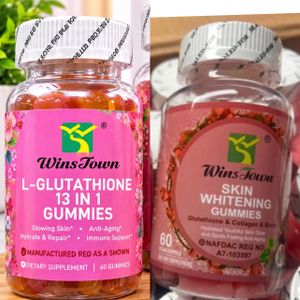 Wins Town WinsT Skin whitenin gummies & L-Glutathione gummies 2pcs