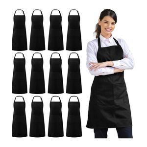 12pack Apron with 2 pockets for men and women 