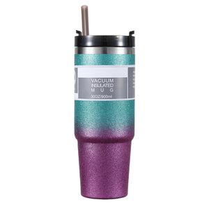 304 Stainless Steel Travel Coffee Mug - Leakproof Design & 900mL Capacity 