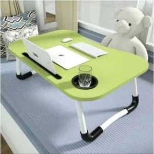 Adjustable Foldable Laptop & Bed Side Table- Green