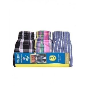 Yulu men's cotton boxers 3pic 