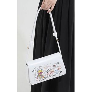 Ladies TB Handbag In White 