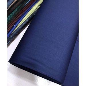 Quality Lana Cashmere Wool Senator Fabric Material: Navy Blue (4yards)