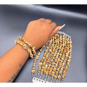 Clo 1 pcs gemstone bracelet can also be used as anklet
