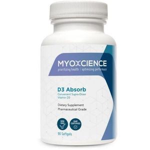 MYOXCIENCE Vitamin D3 Absorb 5,000 IU extra virgin olive oil 90 Softgel