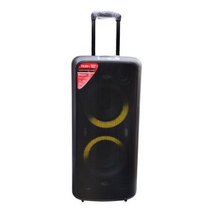 F&D 10000W Powerful heavy bass JBL sound rechargeable Bluetooth multi media functions double powerful subwoofers speaker with 1 wireless mic and remote control 