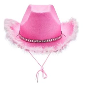 Playo Cowgirl Hat Womens Cowboy Hats Blinking Tiara pink cowgirl