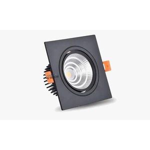 POP light Ceiling Light Premium Single Head Recessed LED Spot Light – Adjustable COB Ceiling Downlight (Black Square Frame, Energy Saving