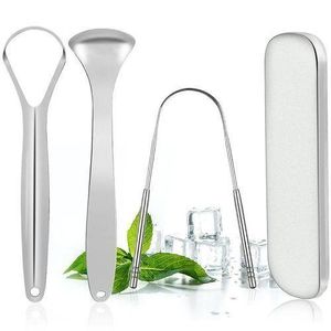 Set of 3 Tongue Scrapers for Fresh Breath