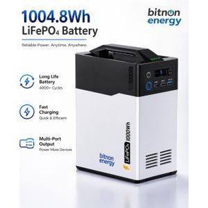 bitnon energy 1kWh Power Station , Solar Generator Ready , Backup Power supply  for Outdoor, Home & Travel