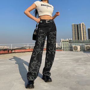 Jeans Low Waist Flare Pants Dark Academia Aesthetic Vintage 90s