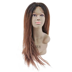 Noble Brazilian Yaki Locs twist Wig Synthetic wig T Part Lace wig Black Blond Brown High temperature Synthetic fiber Lace Hair Wig For Women