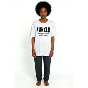 FUNCLE Parody Letter White T-Shirt 2959518 M
