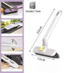 V-Shaped 360° Rotating Crevice Cleaning Brush Set, Multi-Angle Gap Cleaner with Tweezers & Hook, for Window Track, Bathroom Tile, Kitchen Sink, Toilet Base & Car Detail