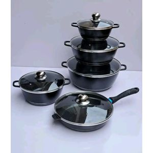 4PCS Set Diecast Non-Stick Pots & frying pan-Granite