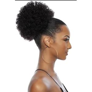 Adjustable Afro Hair Piece With Drawstring