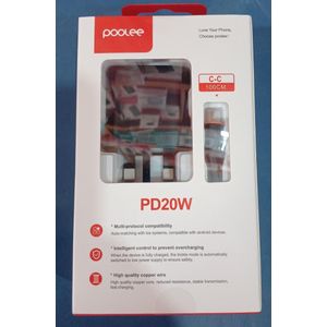 POOLEE PD20W USB-C Power Adapter and 100CM Cable Set