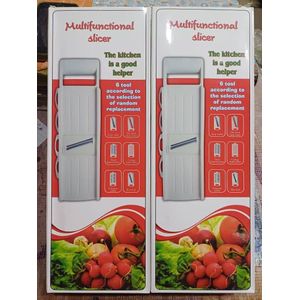 1x MULTIFUNCTIONAL VEGETABLE SLICER MANDOLINE, VEGETABLE CUTTER, VEGETABLE CHOPPER