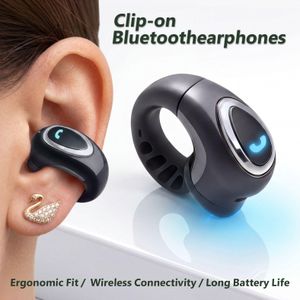 UKRK Mini Bluetooth single ear earphones, with a super long battery life of 5-8 hours, universal phone control, voice call noise reduction, wireless earphones for sports, suitable for iPhone and Android smartphones (black)