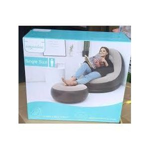 Genetic Share this product    Inflatable Leisure Bean Bag Sofa With Footstool