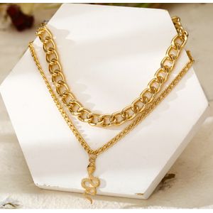 Hip Hop Multi Layered Lock Pendant Punk Rock Padlock Emo Grunge Goth  Jewelry Gold Cuban Chain Necklace For Women - Buy Layered Necklace,Cuban  Chain