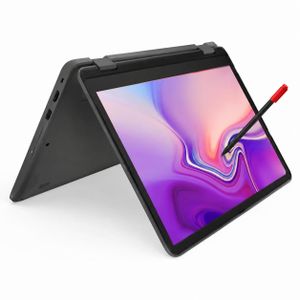 Lenovo Chromebook 500e Yoga  X360 -4GB RAM- 32GB SSD- WITH PEN -TOUCHSCREEN- Chrome OS + Free Mouse and USB Light For Keyboard- Webcam