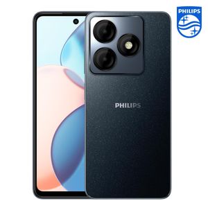 Philips Essence 20 6.56 HD Punch Hole 256GB ROM / Up to 16G ( 8 + 8 GB) Extended RAM  Android 13 -  Moonlight Black
