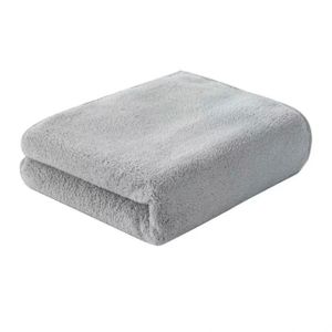35*75cm Medium gray Coral fleece super absorbent thick towel  Face Towels Absorbent Hand Towel for Bathroom