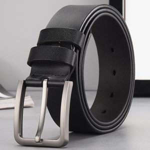 Ozy & Ozera Men Genuine Leather Belt Black