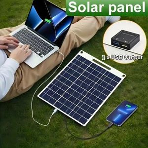 Beitexin 15W Multifunctional Solar Panels 18v Photovoltaic Panel Outdoor Mobile Phone Charger Emergency Power Supply