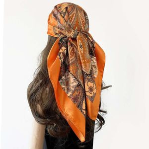 Women pattern silk scarf big size 