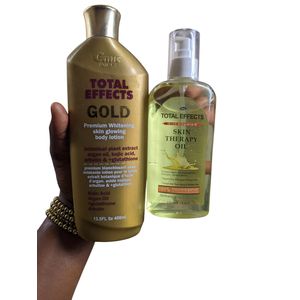 Mgc Total Effect Gold Whitenin Body Lotion And Skin Therapy Oil(Very Effective)