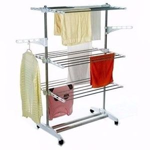 Hot Selling Indoor Outdoor Laundry Rack Folding Cloth Dryer Standing  Stainless Steel Clothes K Type Drying Rack