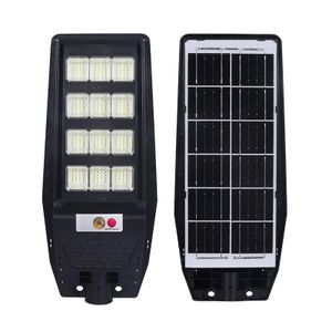 ESCLIGHTING Solar Street Lamp + Remote Control - 200W - Black