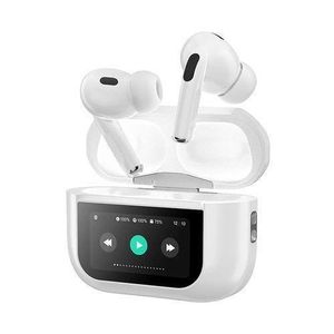 All New A9 Pro Wireless Earphones, Earpods with Active Noise Cancellation, LED display case, Ambient Sound Mode, Bluetooth Earphone AI- White