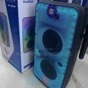 AILIPU Powerful Portable Rechargeable Bluetooth Party PA Speaker with Trolley & Dual Wireless Microphones