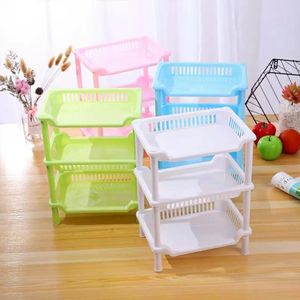 3 layer storage desktop storage rack household bedroom cosmetics storage rack 