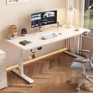 Adjustable Height Electric Standing Desk(160CM*60CM*75CM)WHITE