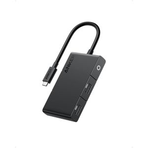Anker USB C Hub 332 (5-in-1, 4K HDMI) Adapter – Expand USB-C Laptop with 4K HDMI, 2 USB-A 3.0 Ports, SD/TF Card Readers, Compact Dock Compatible with MacBook, DellHP, Lenovo & More – Black