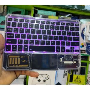 Keyboards Transparent rechargeable Bluetooth keyboard 