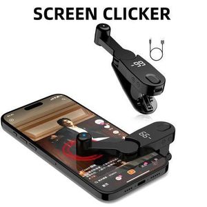 Automatic Clicker for Smart Phone, Phone Screen Device Speed Clicker for Android IOS Apps, Fast Click Simulation Finger Continuous Click for Gaming, Live Broadcasts Likes, Adjustable Speed Physical Clicker