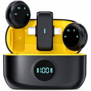 K31Pro Magnetic Lavalier Wireless Noice Cancellation Mic for iPhones and Type C Phones