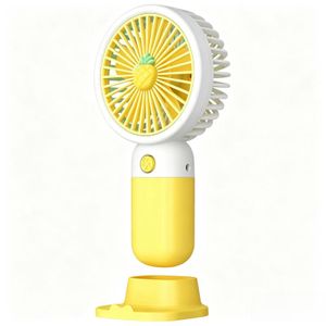 Pineapple Handheld Fan USB Rechargeable Mini Fan With Stand