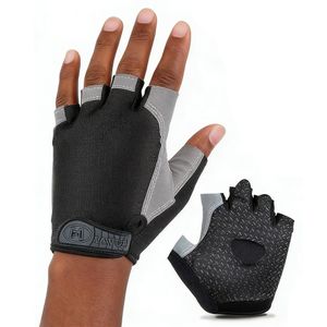 Sport Fingerless Gloves Bike Breathable Adjustable Quick Off Design With Anti Slip Padding