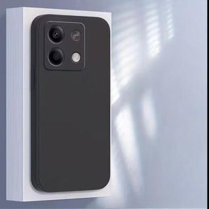 Redmi 15C Silicone Phone Case & Pouch With Camera Protection - Scratch Resistance, Shockproof Protective Case ( Redmi ) - ( Black )