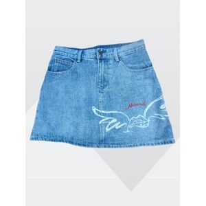 Super quality ladies luxury denim mini skirt