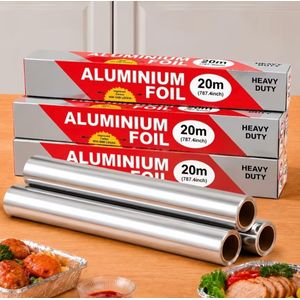 Clo Aluminum Foil Roll - Extra Wide Baking Sheet, Oven, Grill, Deep Fry - Heat Resistant, Non-Stick, Easy Cleanup - Commercial & Home Organization Kitchen Use - Disposable, Grilling Essentials, for Christmas Decorations, Halloween Props