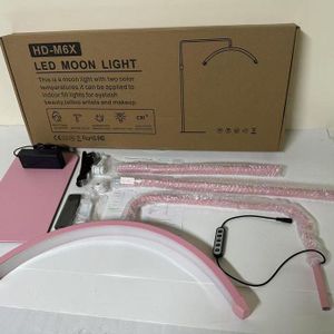 Professional LED Half Moon Light Floor Lamp for Lash Extensions, Makeup & Beauty Salon 24”